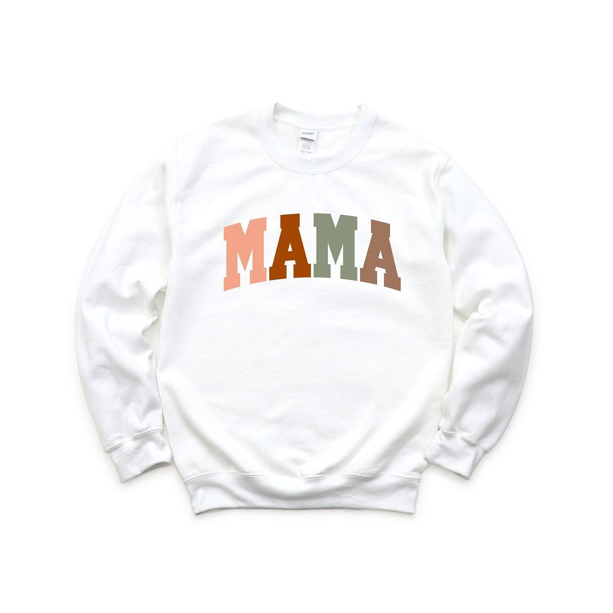 Simply Sage Market Women's Graphic Sweatshirt Mama Block Colorful Bold - S - White | Target