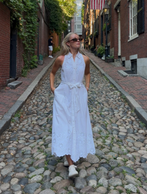 White summer dress outfit 🤍 Euro summer inspo, Boston summer, old money summer outfit ideas 🐚 

 #LTKsummer #LTKeurope #LTKtravel