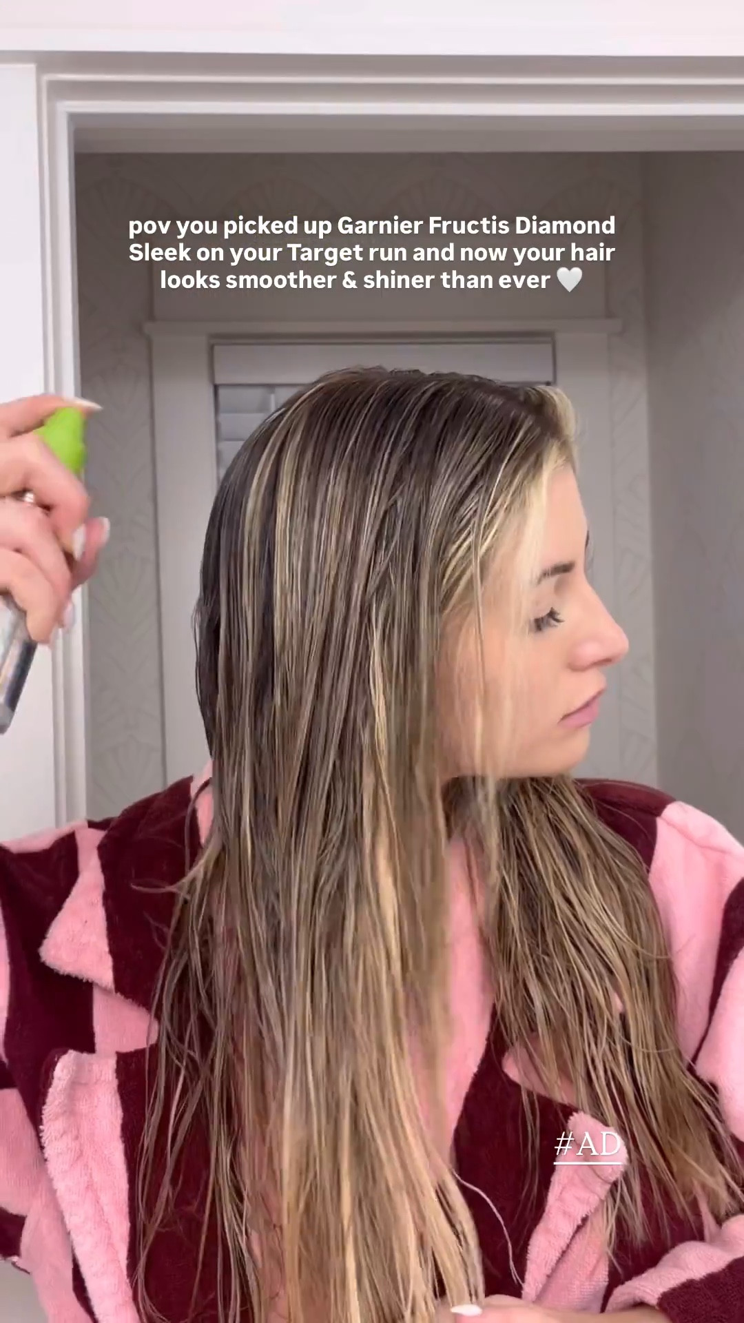 #ad My hair wash night essentials 🤍 I grabbed the new @garnierusa Diamond Sleek at @target and it gives my hair the prettiest diamond like shine! All you need to active it is a blow dryer so no other hot tools needed! 👏🏼 You can shop it below at Target! #GarnierPartner #TargetPartner  @shop.ltk #liketkit