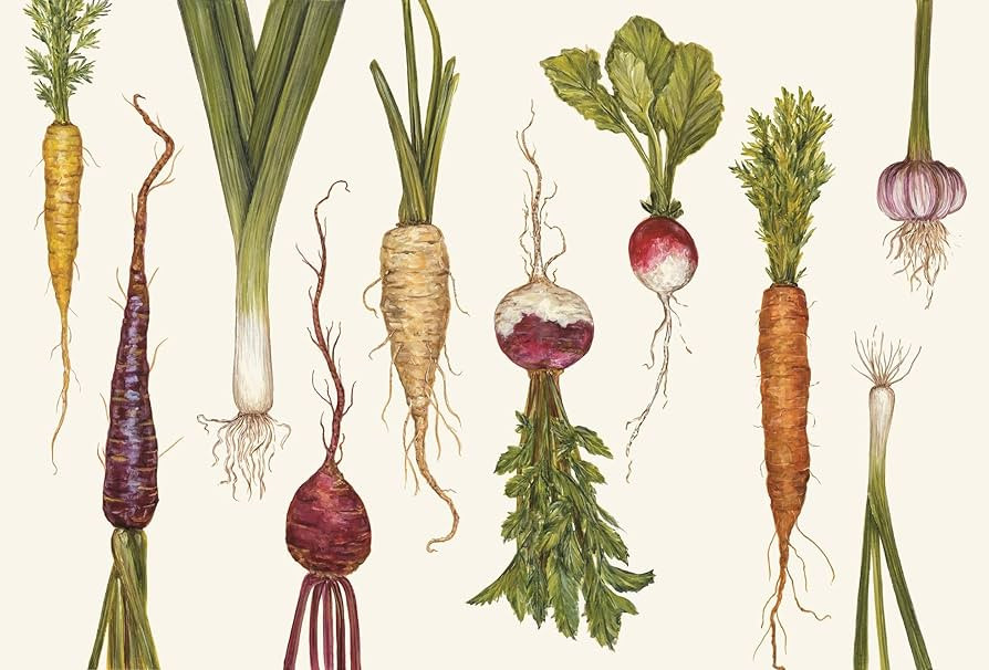 Hester & Cook Paper Placemat, Pad of 24 - Natural Farmer's Market | Amazon (US)