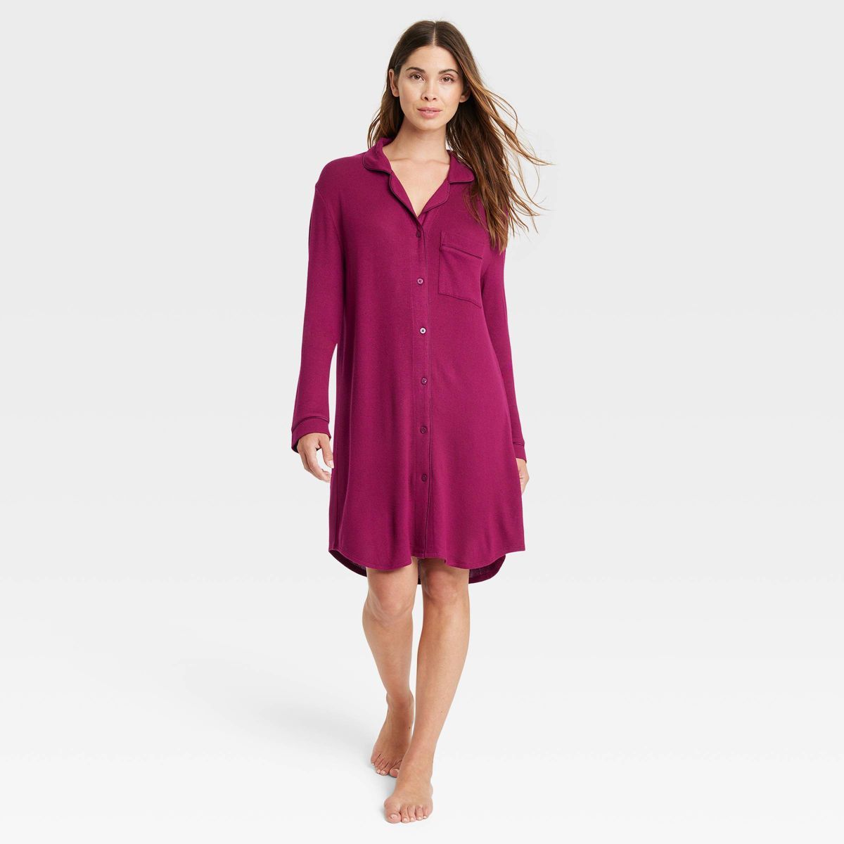 Women's Perfectly Cozy Notch Collar NightGown - Stars Above™ | Target