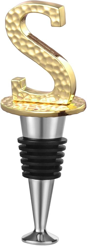 Miicol Wine Stopper, Prosecco Topper, Personalised Champagne Stopper, Gold Wine Accessories, Wine... | Amazon (US)