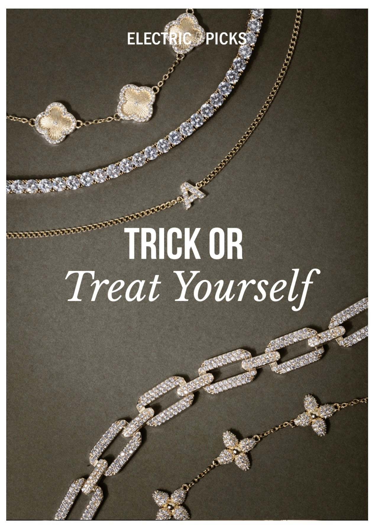 Must see new arrivals at Electric Picks! We’re heading into holiday, giving us every excuse to layer on the jewelry. See my favorites here >>

Electric Picks | Holiday jewelry | Necklace stack | Bracelet stack | Tennis bracelet | Tennis necklace

#LTKStyleTip #LTKHoliday #LTKFindsUnder100