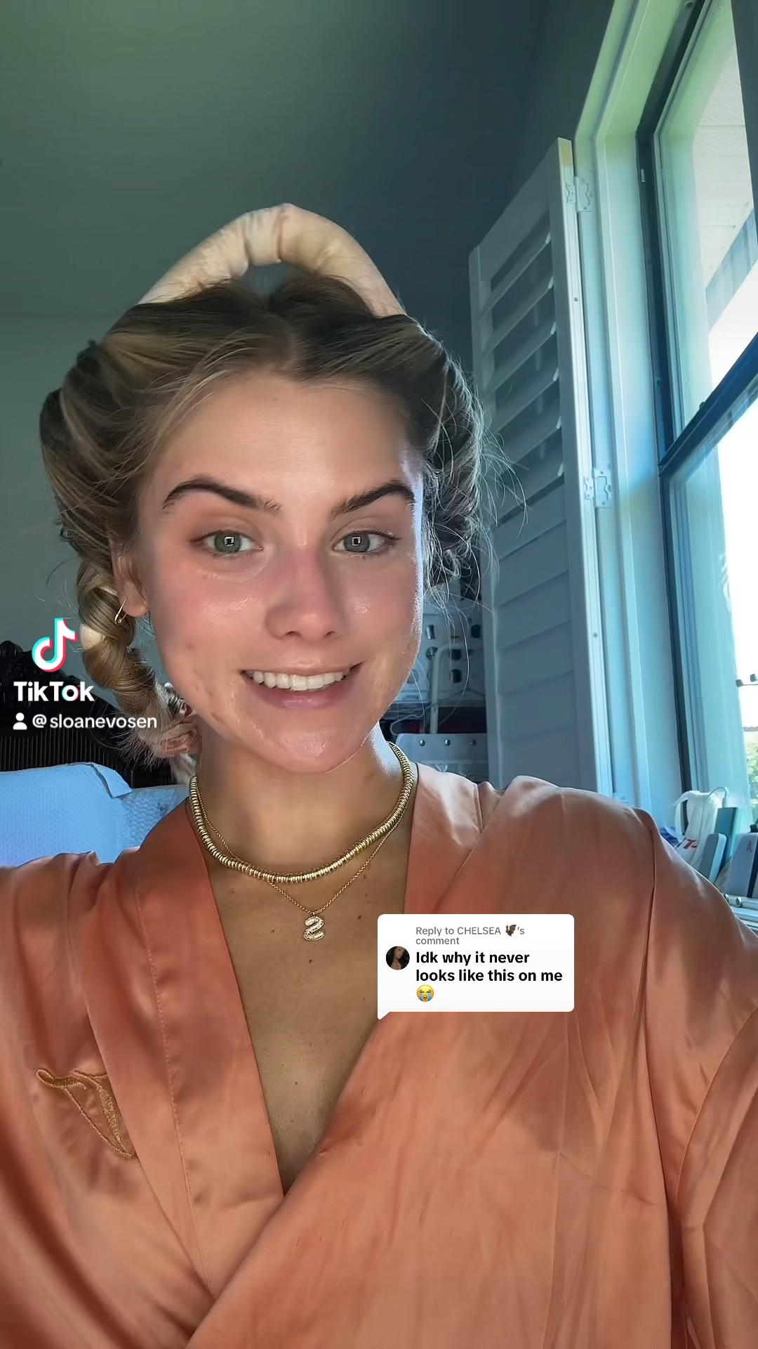 My greatest hair hack has got to be sleeping in a hair ribbon. This is what gives me my heatless hair curls. These curls are always bouncy, voluminous, shiny, and perfection that require absolutely zero heat, saving my hair on necessary, heat damage while still getting those desirable curls. I have lots of tutorials on how I put them in my hair saved my TikTok and Instagram @sloanevosen. if you are looking for some hacks for perfect curls comment below and I’ll share my favorites

#LTKBeauty #LTKBacktoSchool #LTKVideo