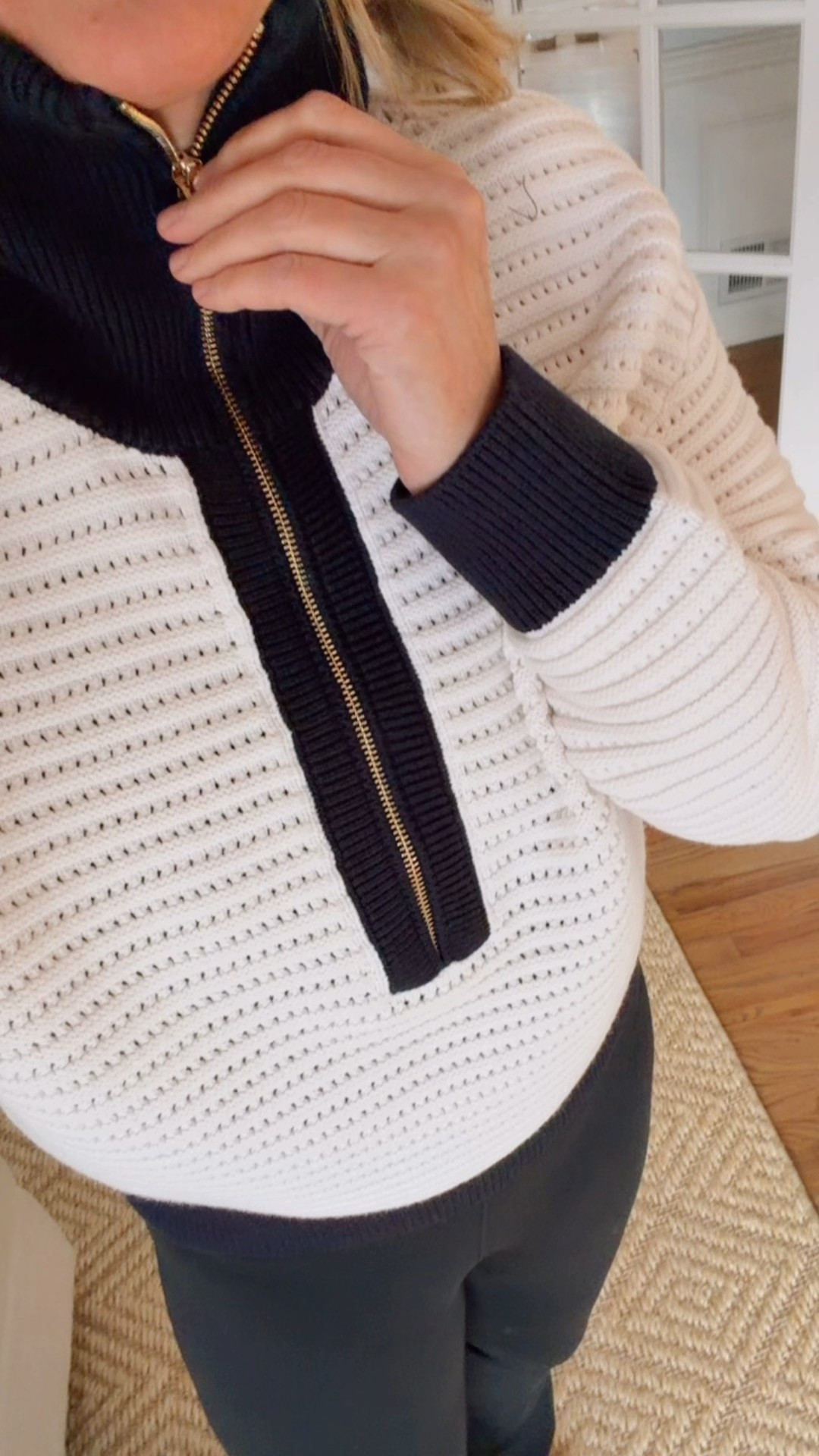 Any Taylor sweater navy and white 

#LTKWorkwear #LTKActive #LTKootd