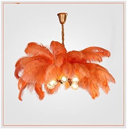 Voice of life Indoor Chandelier, Natural Ostrich Feather Pendant Lights LOFT Lustre Pendente Bedr... | Amazon (US)