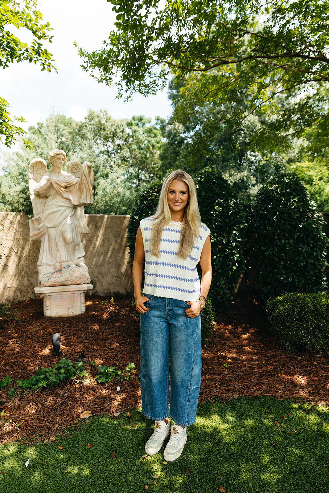 Just For Fun Wide Leg Jeans - Denim | Triple Threads