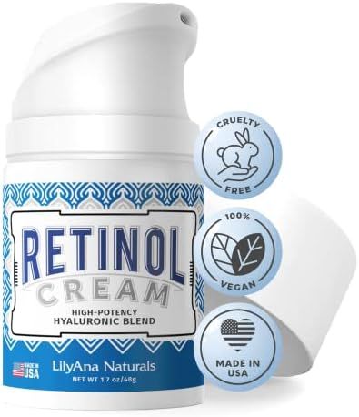 LilyAna Naturals Retinol Cream for Face - Made in USA, Retinol Cream, Anti Aging Cream, Retinol Mois | Amazon (US)