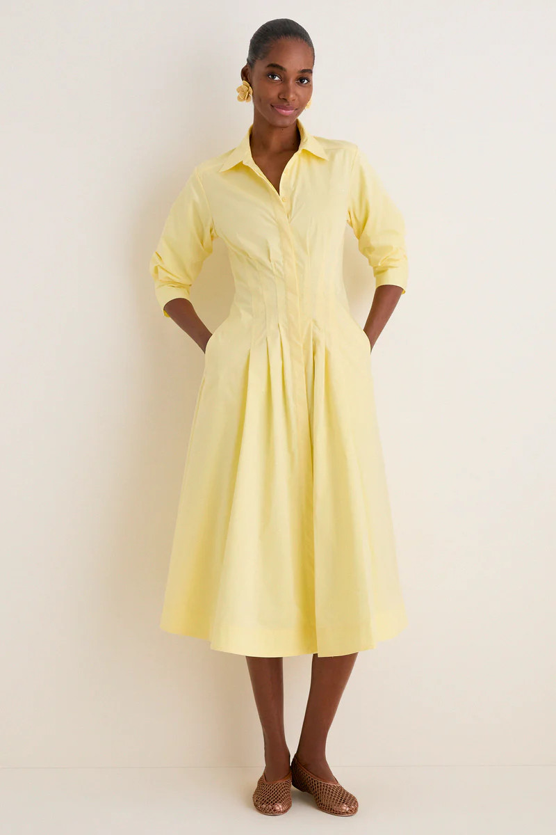 Buttercream Jazz Pintuck Midi Dress | Tuckernuck (US)