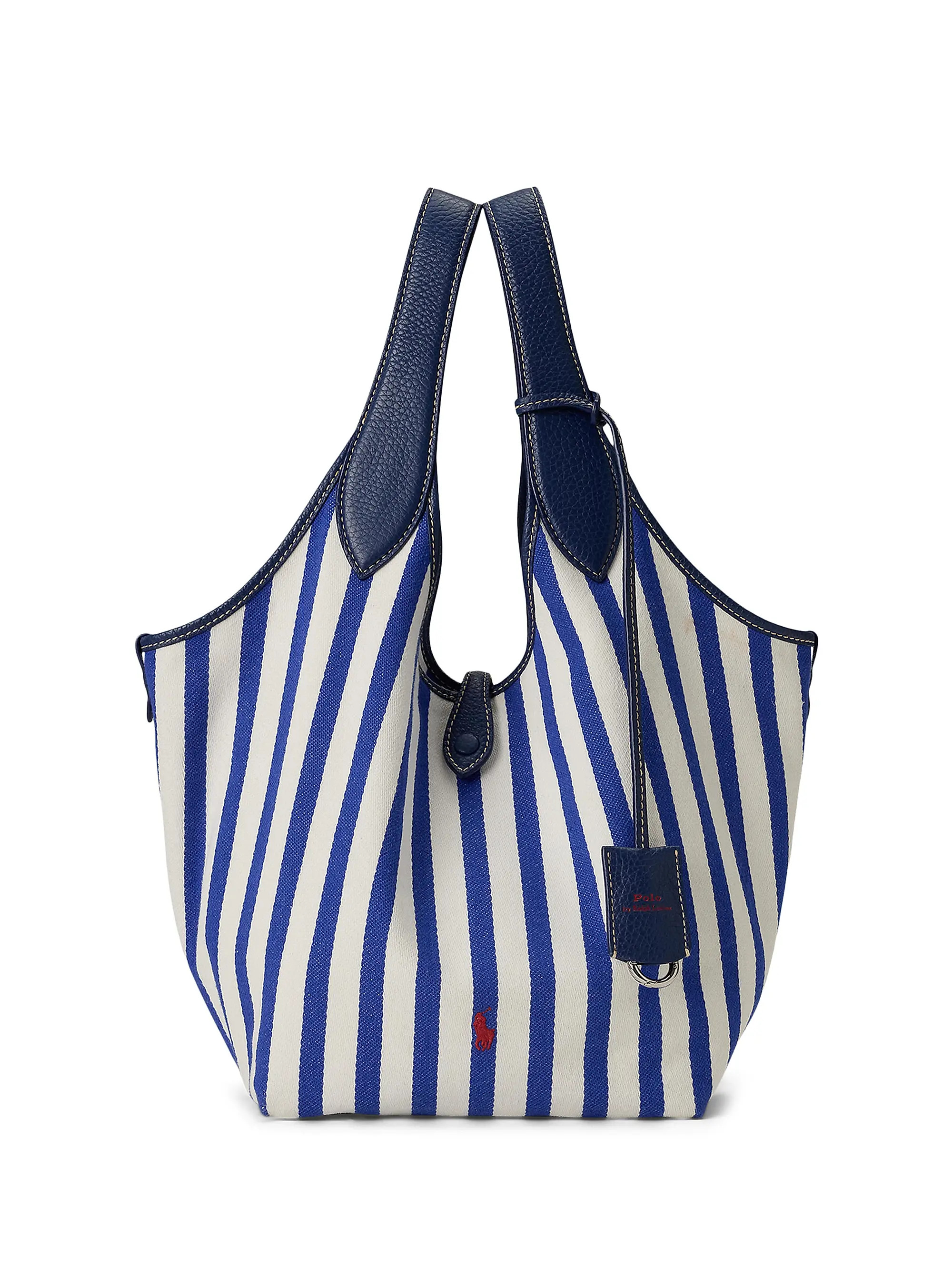 Shop Polo Ralph Lauren Medium Polo Play Striped Tote Bag | Saks Fifth Avenue | Saks Fifth Avenue