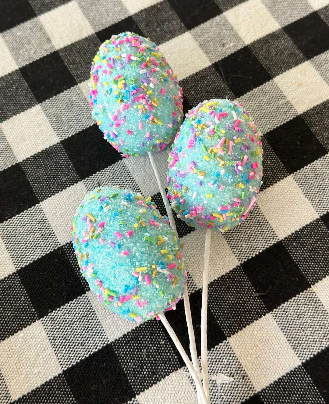 NEW 12 Sprinkle Egg Pick Wreath Making Supplies - Etsy | Etsy (US)