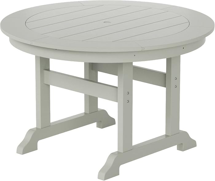 WO WESTIN OUTDOOR HDPE Laguna 47" Round Dining Table,Sand | Amazon (US)