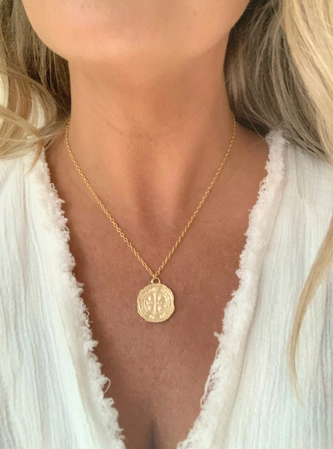 Coin Necklace, Gold Coin Necklace, Gold Filled Necklace, Necklaces for Women, Dainty Necklace, Bi... | Etsy (US)