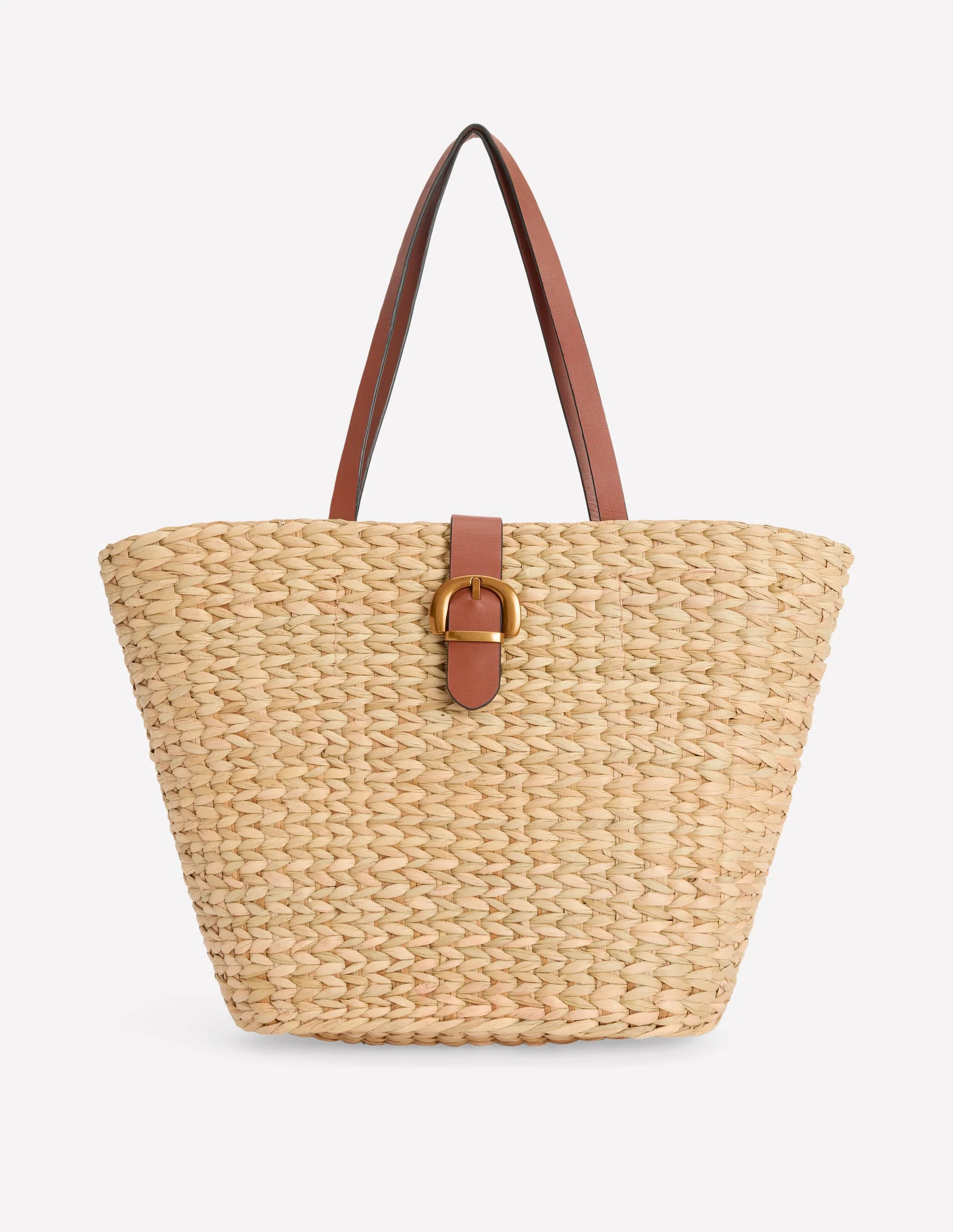 Buckle Tote-Natural Raffia | Boden UK