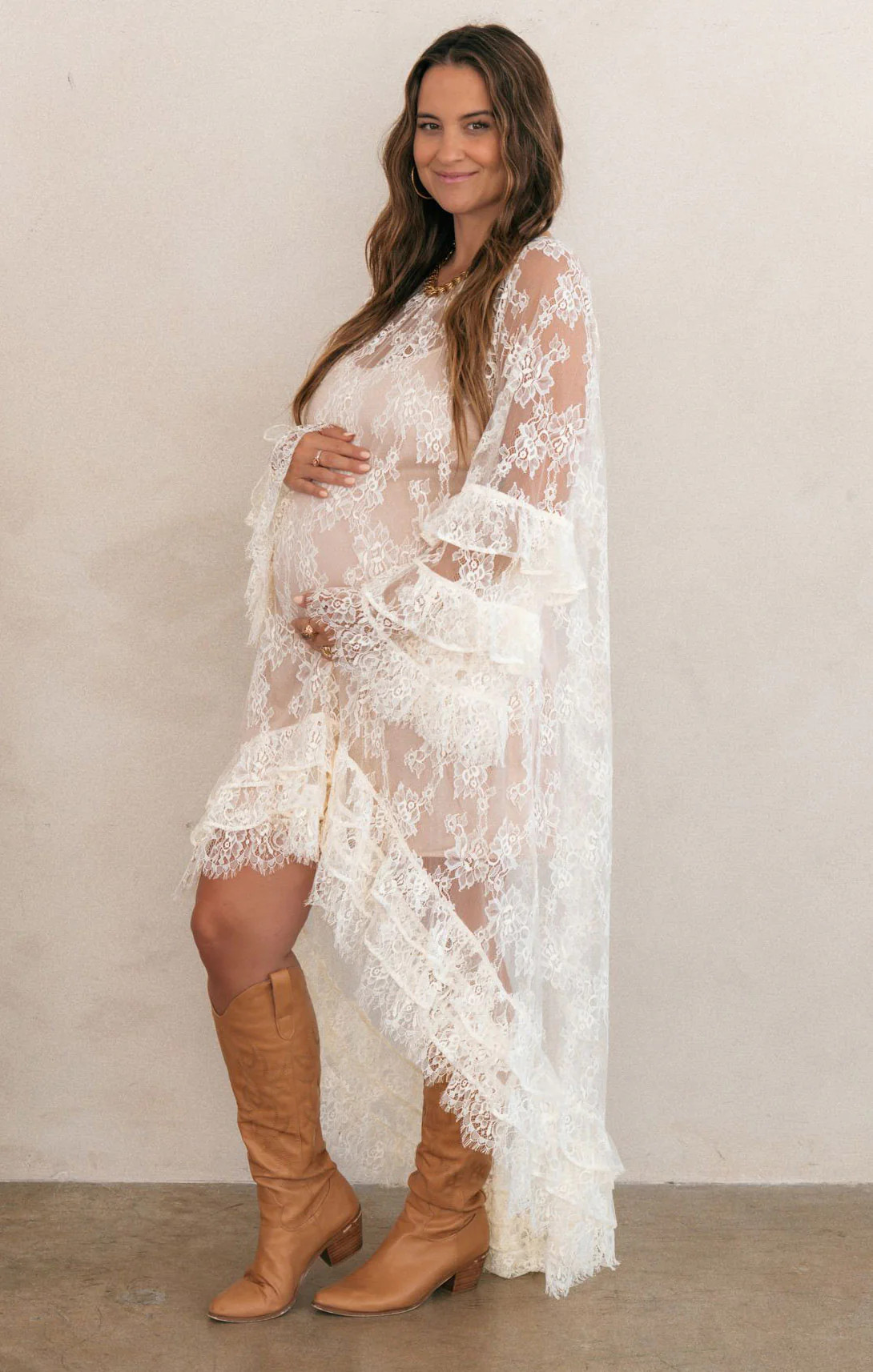 Joelle Maxi Dress ~ Dainty White Lace | Show Me Your Mumu
