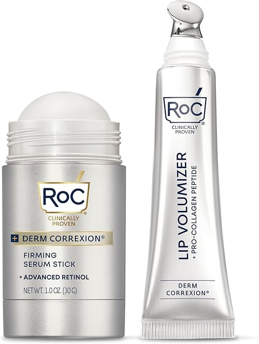 Bundle of RoC Derm Correxion Lip Volumizer - Lip Plumper Peptide Treatment with Hyaluronic Acid &... | Amazon (US)