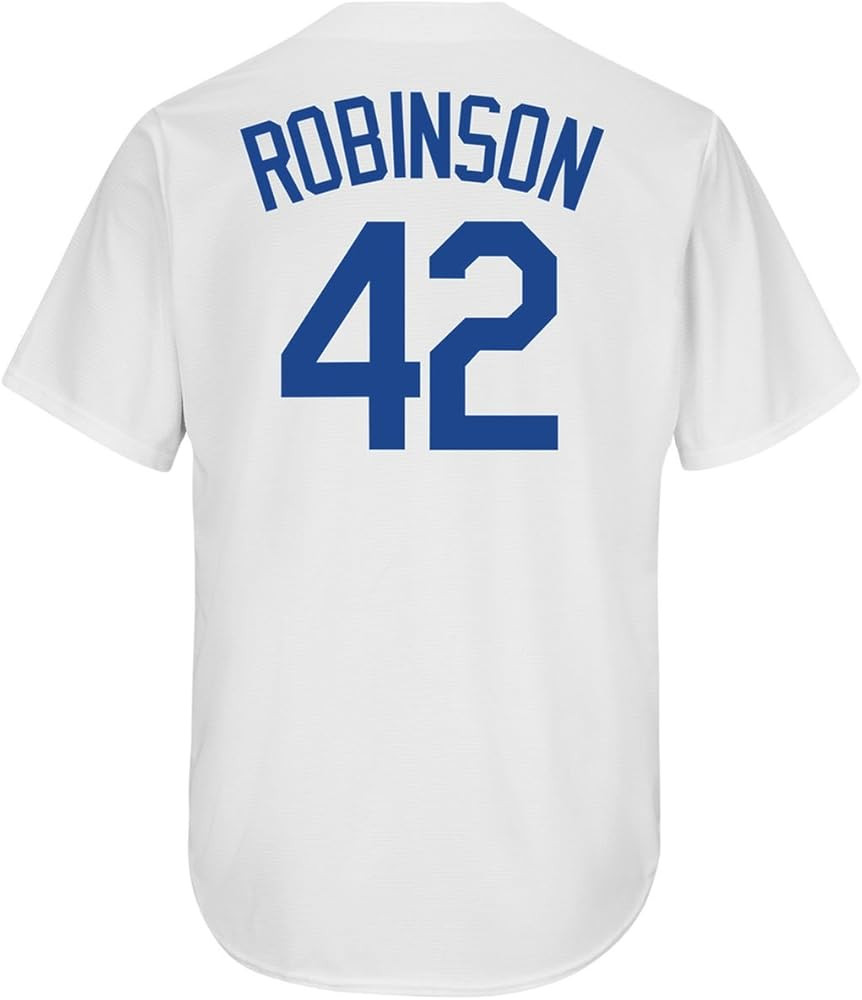 Jackie Robinson Brooklyn Dodgers #42 Youth Cool Base Home Jersey (Youth X-Large 18/20) White | Amazon (US)