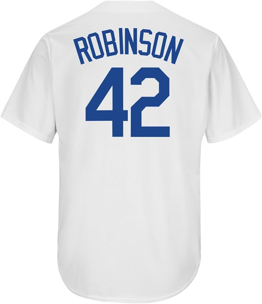 Jackie Robinson Brooklyn Dodgers #42 Youth Cool Base Home Jersey (Youth X-Large 18/20) White | Amazon (US)