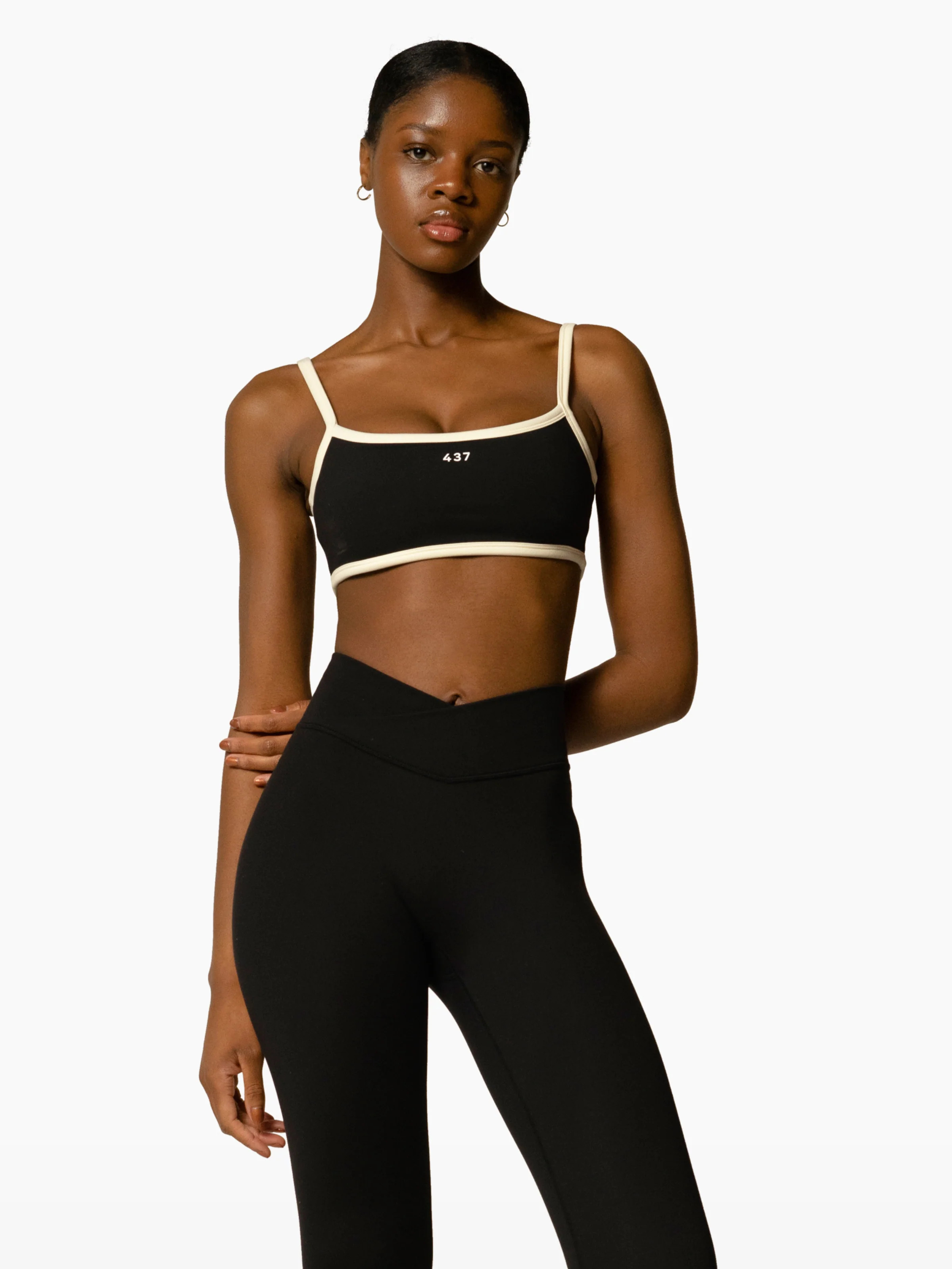 The Micro Bra / Black-Cream | 437