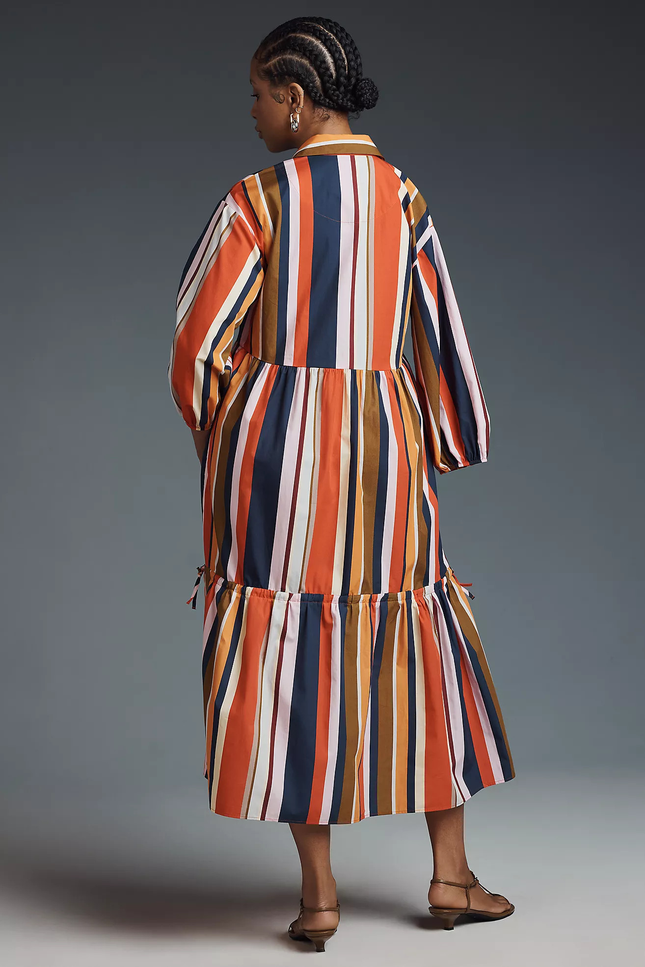 The Bettina Tiered Shirt Dress by Maeve | Anthropologie (US)