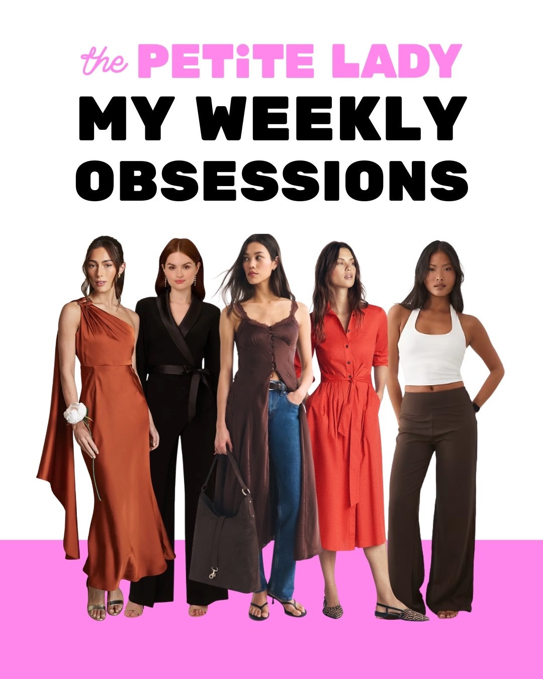 MY PETITE OBSESSIONS 🩷
What’s in my basket this week

✓ The red dress Boden can’t keep in stock
✓ My dream bridesmaid dress in copper
✓ A brown slip dress with a bra built in
✓ Wide leg trousers that actually fit petite
✓ A tuxedo jumpsuit for black tie season

#LTKpetite #LTKdresses #LTKsummer