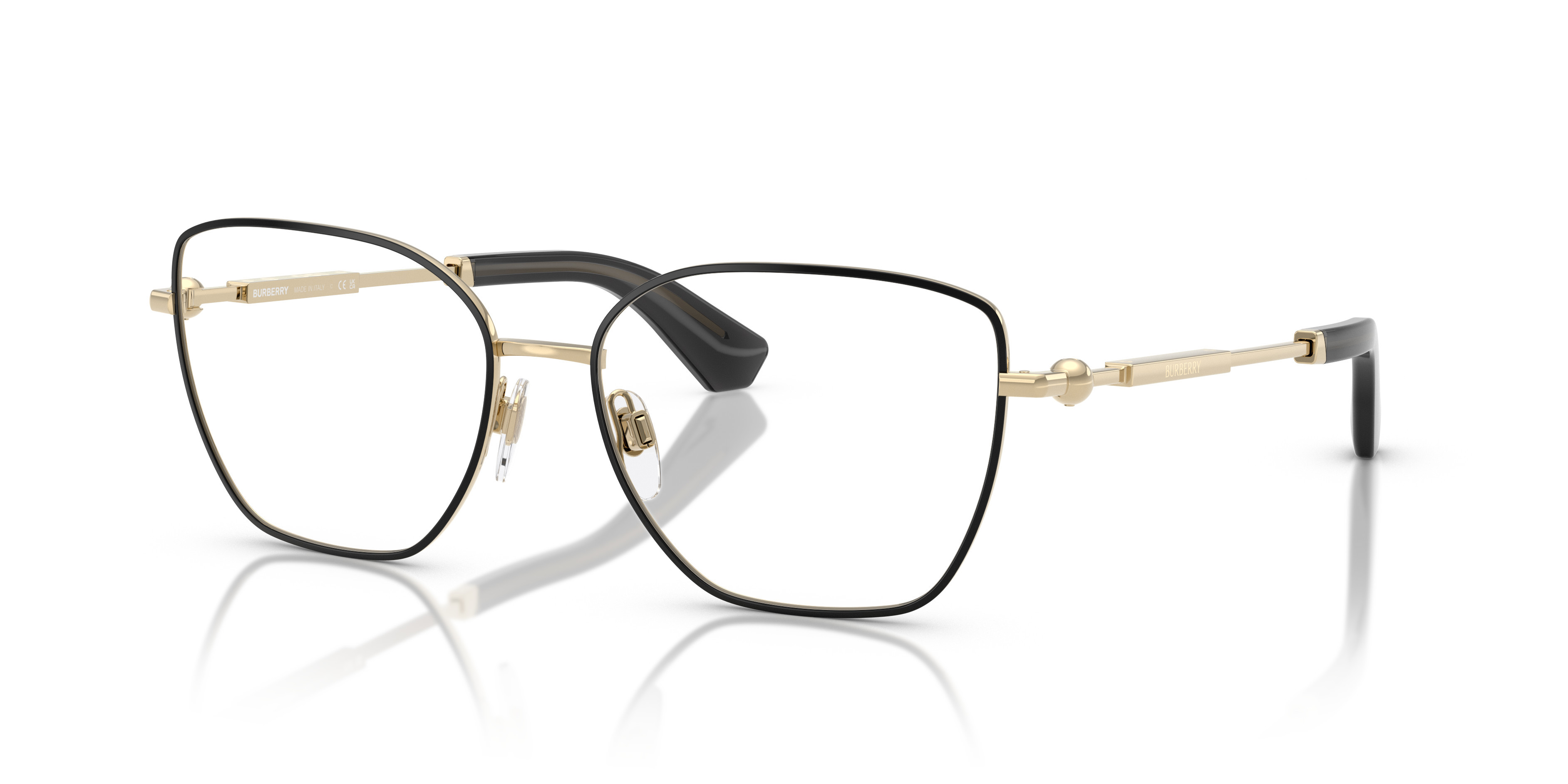 Burberry Unisex Be1390 Or Clair Avec Bordure Noire Size: | Glasses.com