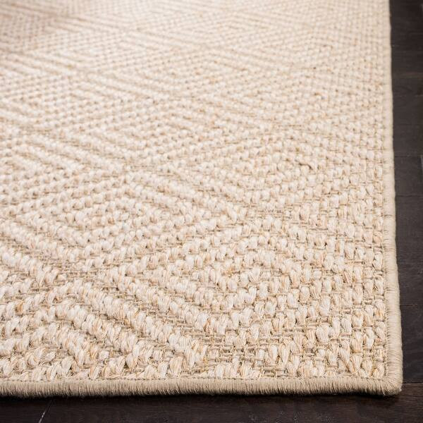 SAFAVIEH Palm Beach Katzue Modern Sisal Rug - 2' x 8' Runner - Beige/Brown | Bed Bath & Beyond