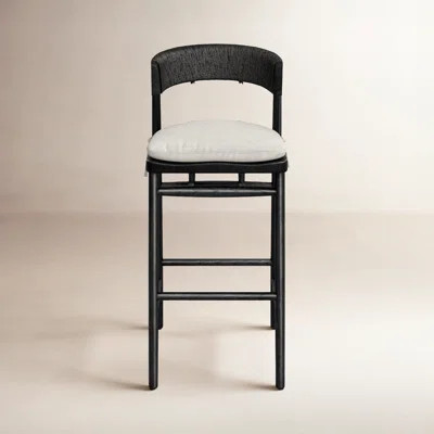 Siofra Woven Stool with Cushion | Wayfair North America