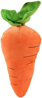Petlou Durable Plush Dog and Cat Toys with Multi-Squeaks and Crinkle Paper. (Orange, 8-Inch Carrot) | Amazon (US)