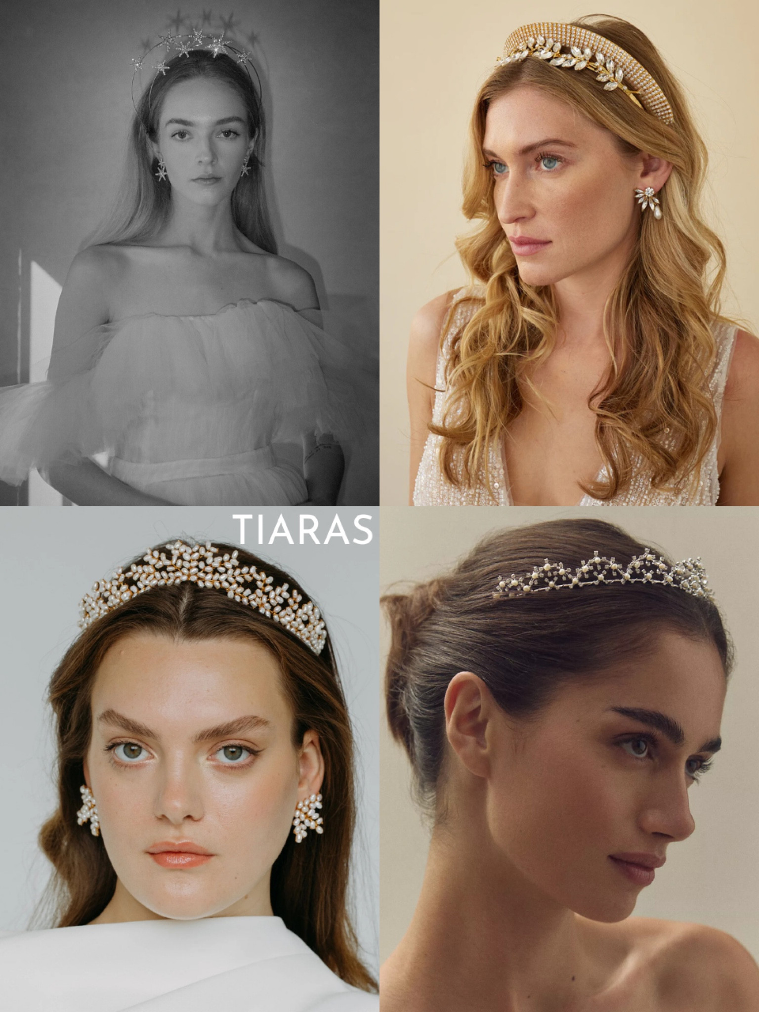 Bridal hair accessories: tiaras 