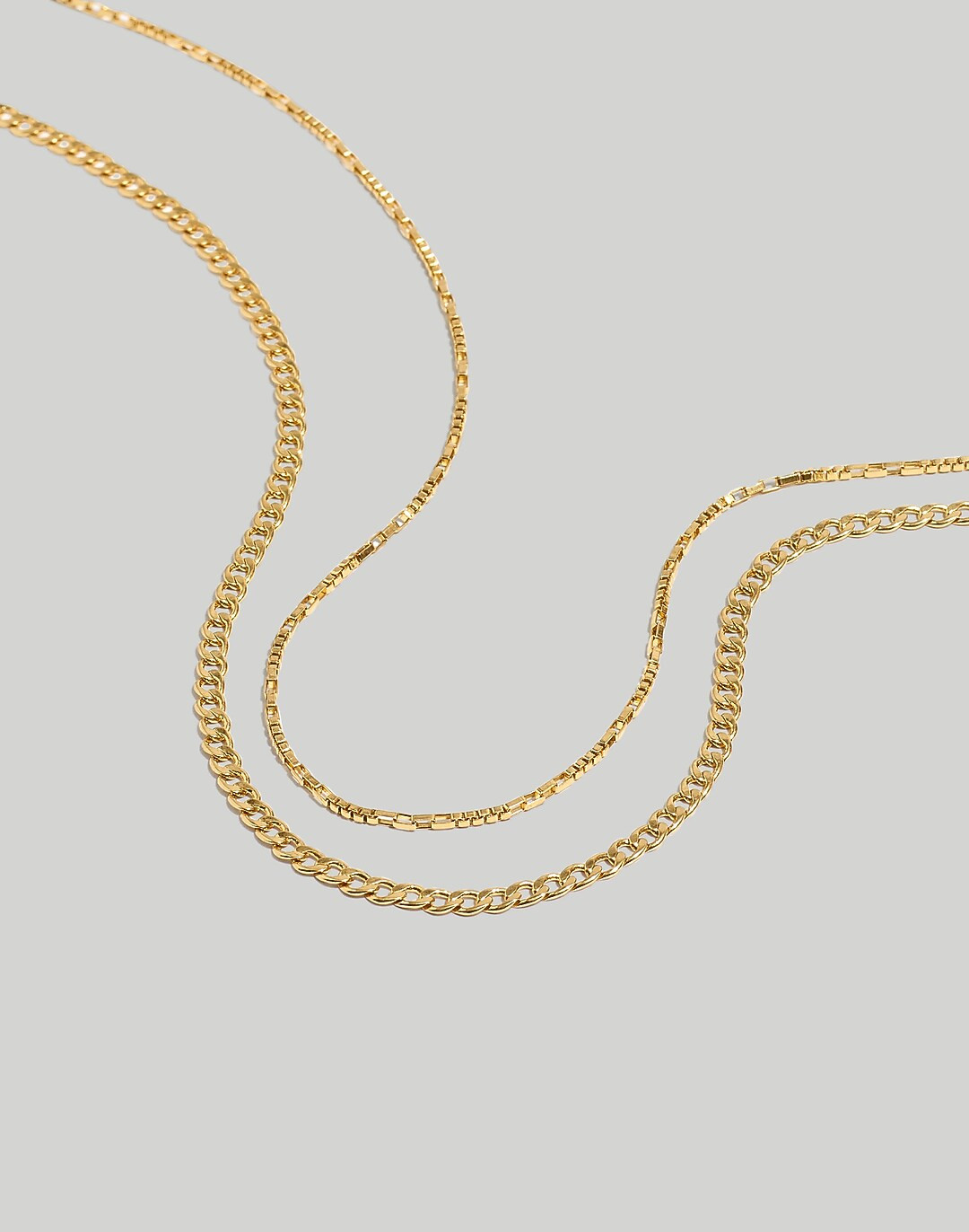 Two-Piece Skinny Chain Necklace Set | Madewell