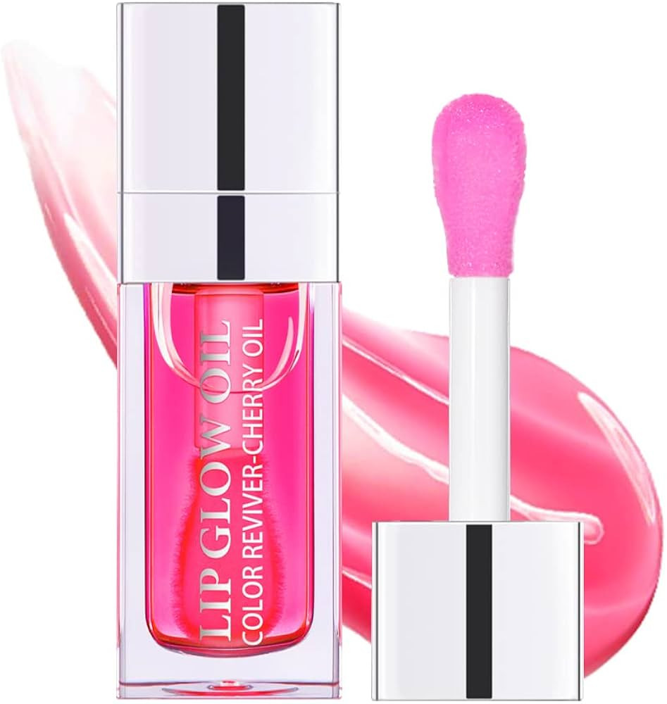 Lip Oil, Hydrating Lip Glow Oil, Lip Plumper Gloss, Moisturizing Lip Oil, No-Sticky Transparent P... | Amazon (US)