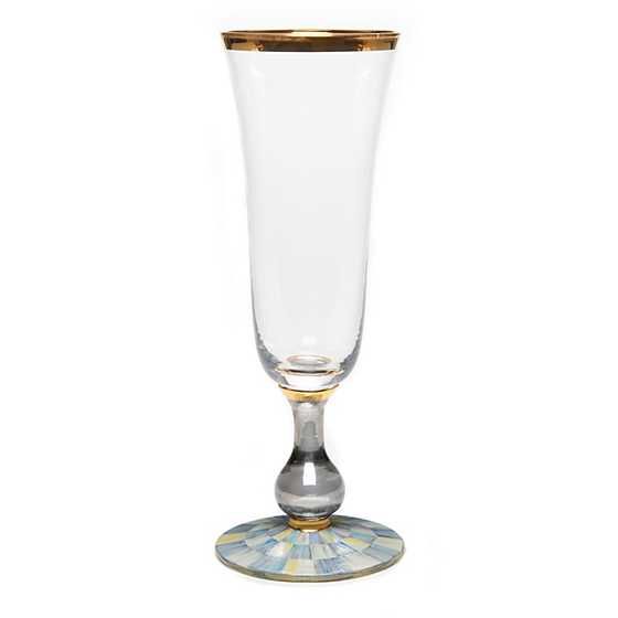 Sterling Check Champagne Flute | MacKenzie-Childs