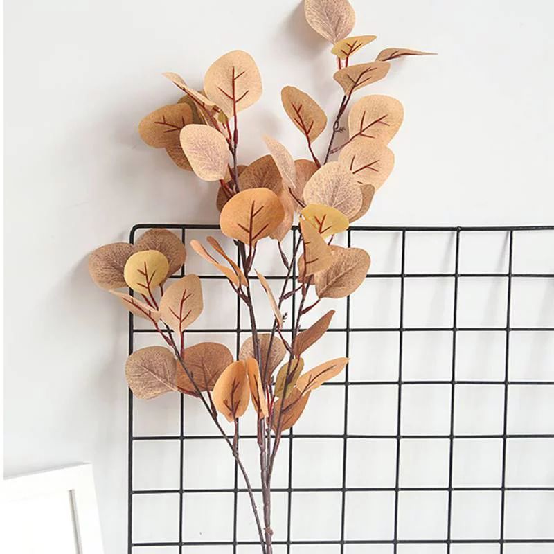 Artificial Eucalyptus Leaves 6 Branches Fake Plants Greenery Stems for Home Garden Office Dining ... | Walmart (US)