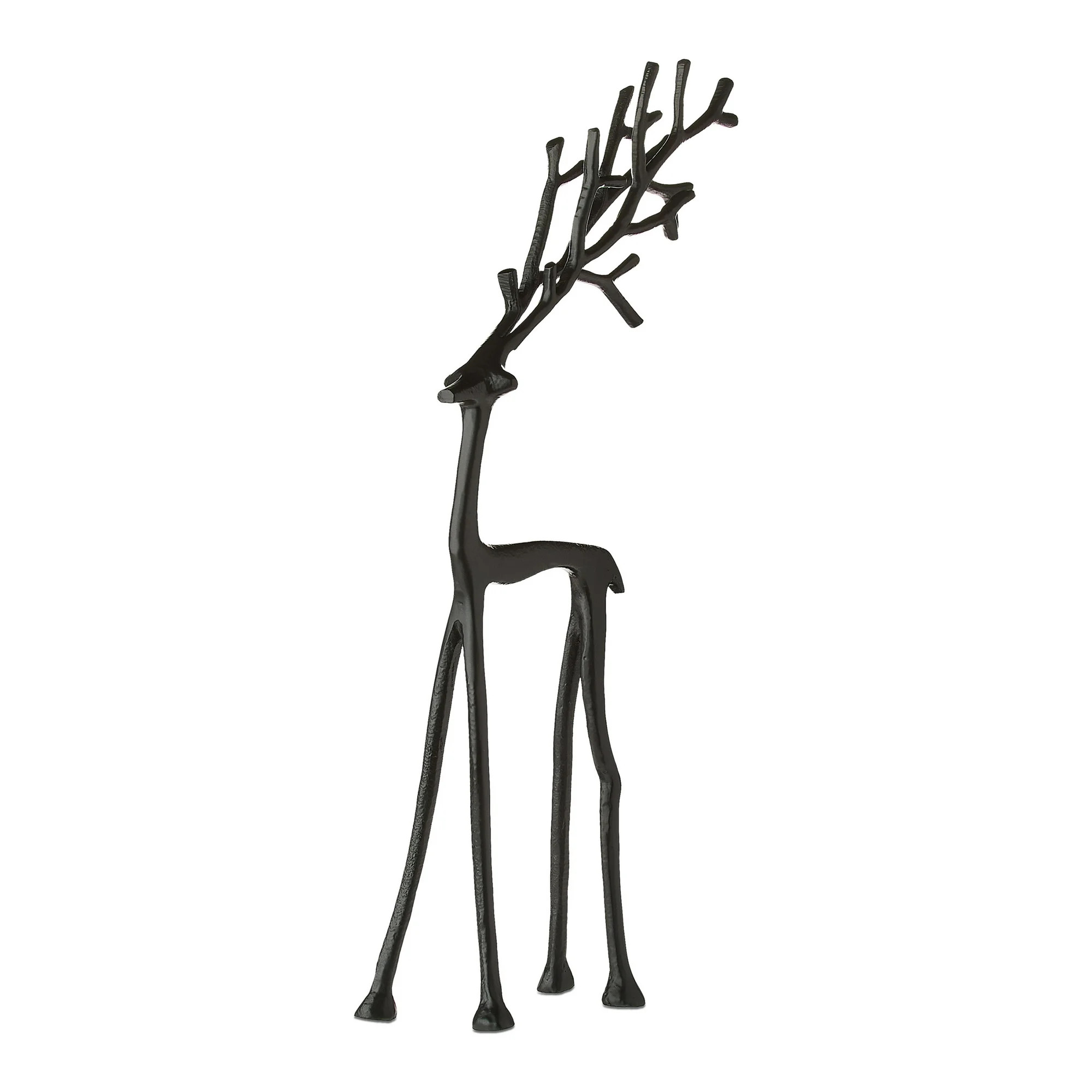 Large Metal Deer Tabletop Decoration, Black, 15.5", by Holiday Time | Walmart (US)