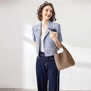 Tote for Women, Ladies Crossbody Handbag, Trendy Shoulder and Bucket Bag, Top-handle Tote Hobo Sa... | Amazon (US)