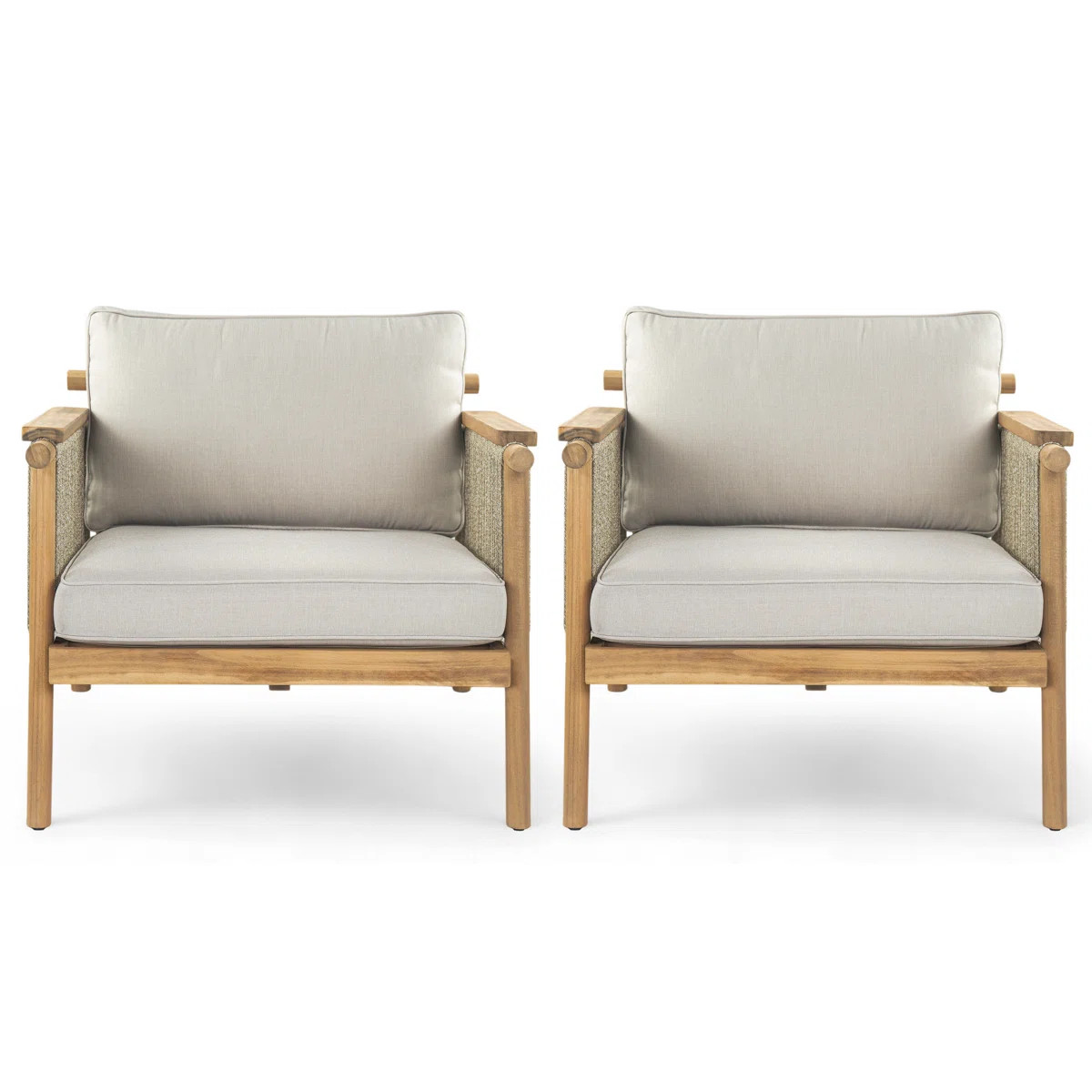 Leatrice Outdoor Club Chair Set (Set of 2) | Wayfair North America
