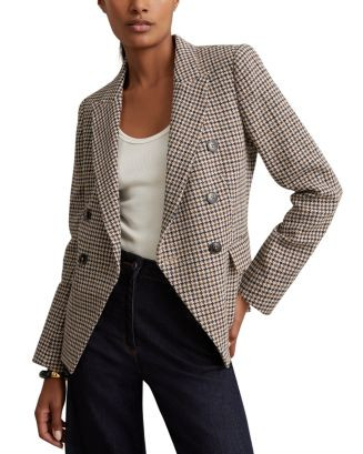 REISS Petite Evie Textured Check Blazer   | Bloomingdale's Women Petites | Bloomingdale's (US)