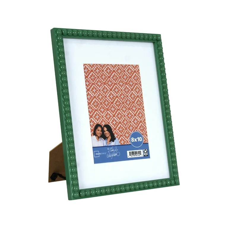 Mainstays by Becky G. & Alejandra 5" x 7" or 8" x 10" Beaded Photo Frame, Green Lily - Walmart.co... | Walmart (US)