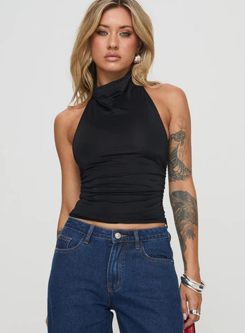 Giggle Top Black | Princess Polly US