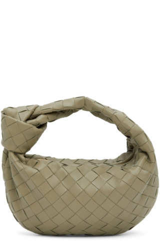 Bottega Veneta - Green Mini Jodie Top Handle Bag | SSENSE