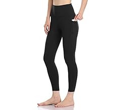 Colorfulkoala Women's High Waisted Yoga Pants 7/8 Length Leggings with Pockets | Amazon (US)