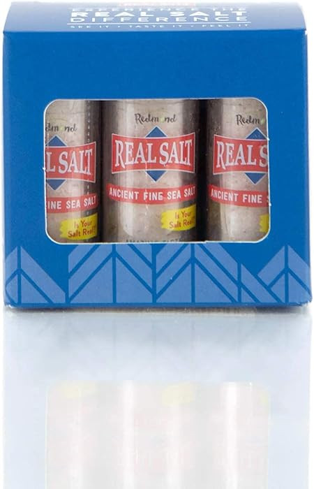 Redmond Real Sea Salt - Natural Unrefined Gluten Free Fine, 0.21 Ounce Pocket Shaker (6 Pack) | Amazon (US)