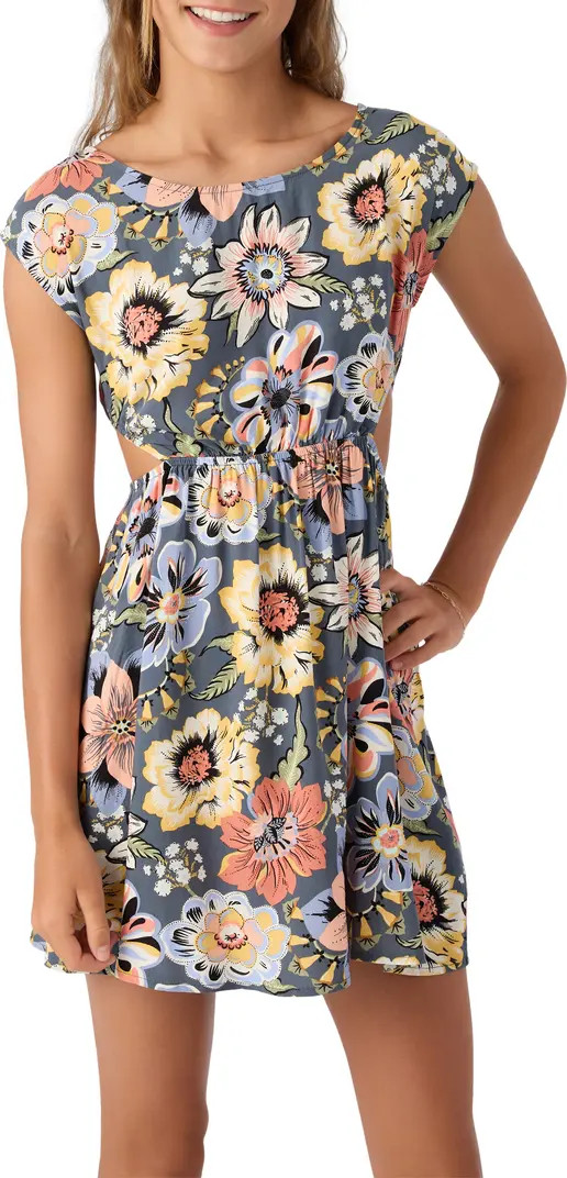 O'Neill Kids' Helena Floral Cutout Minidress | Nordstrom | Nordstrom
