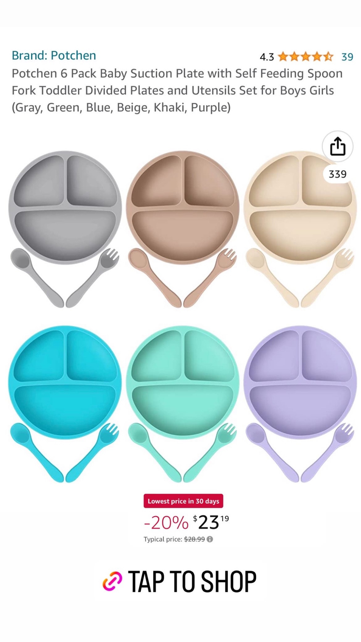 Amazon prime day deal: 6 pack baby suction plates with utensils 

#LTKbaby #LTKxPrimeDay #LTKhome