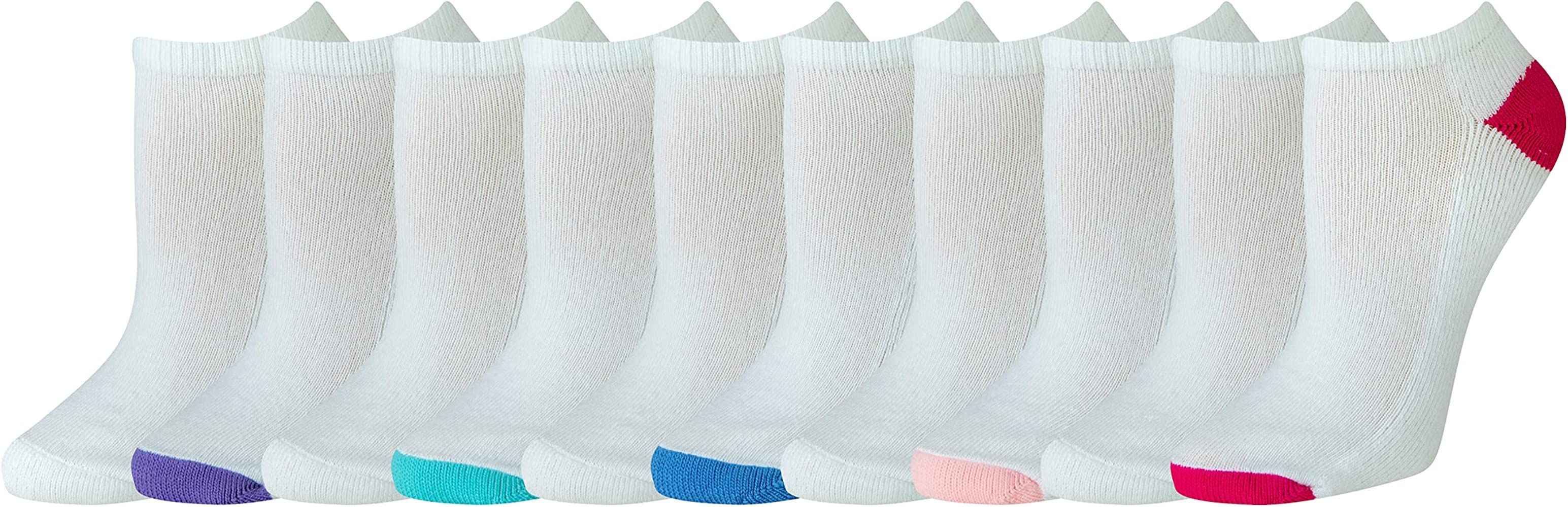 Amazon Essentials Women's Cotton Lightly Cushioned No-Show Socks, Multipacks | Amazon (US)