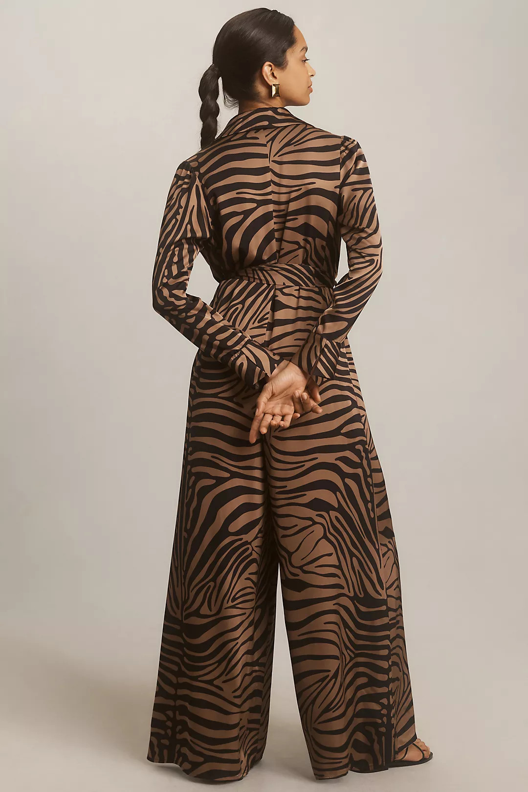 Corey Lynn Calter Calista Zebra-Print Jumpsuit | Anthropologie (US)