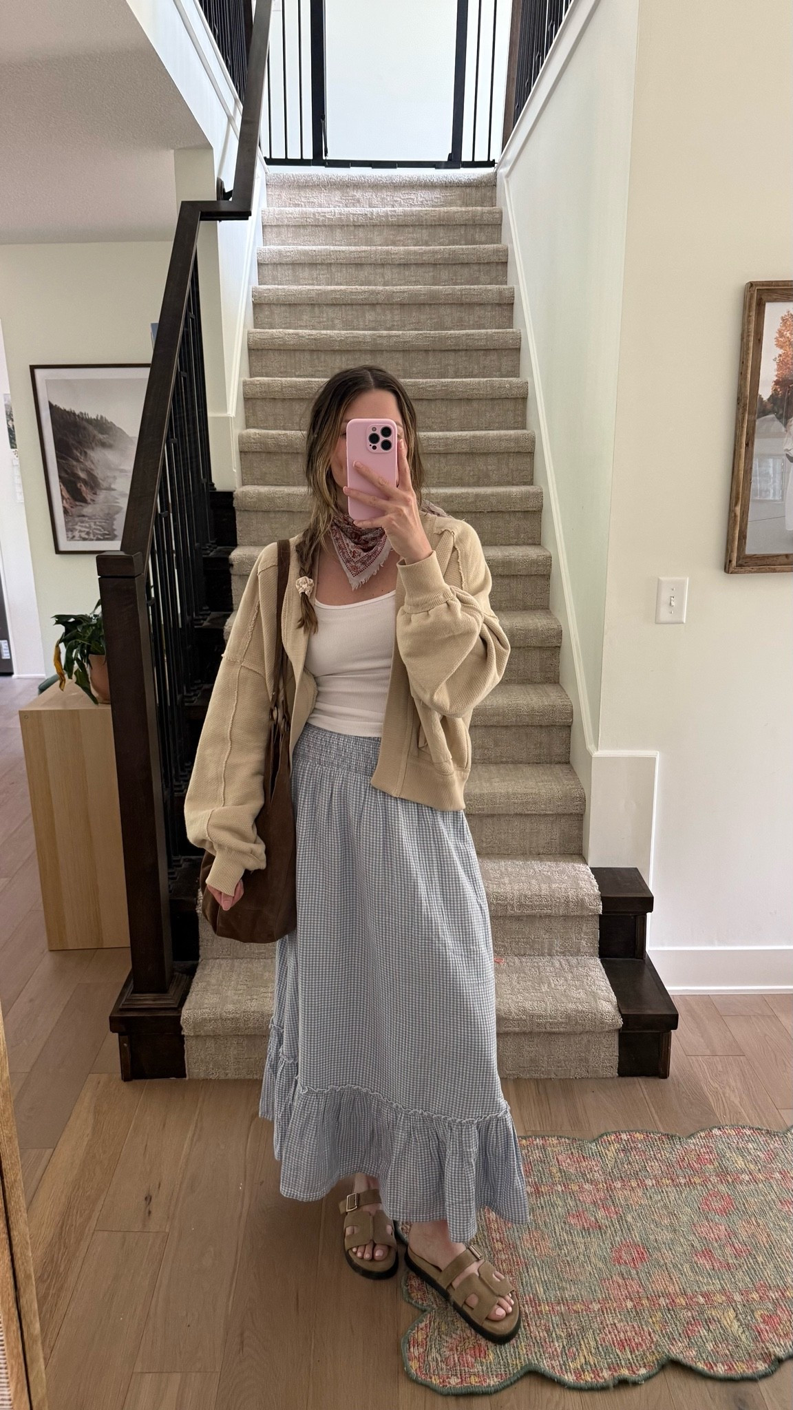 wearing a small in tank and skirt! linked updated style of sandals and similar cardigans! 

Spring outfit, summer outfit, Mom outfit

#LTKootd #LTKmomlife