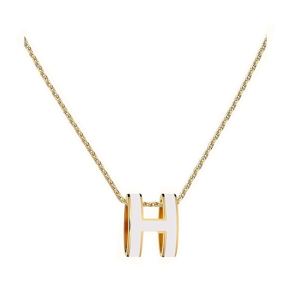 Classic Letter Design 18K Gold Plated Womens Necklace Colorful Color Optional Women's Pendant | Amazon (US)