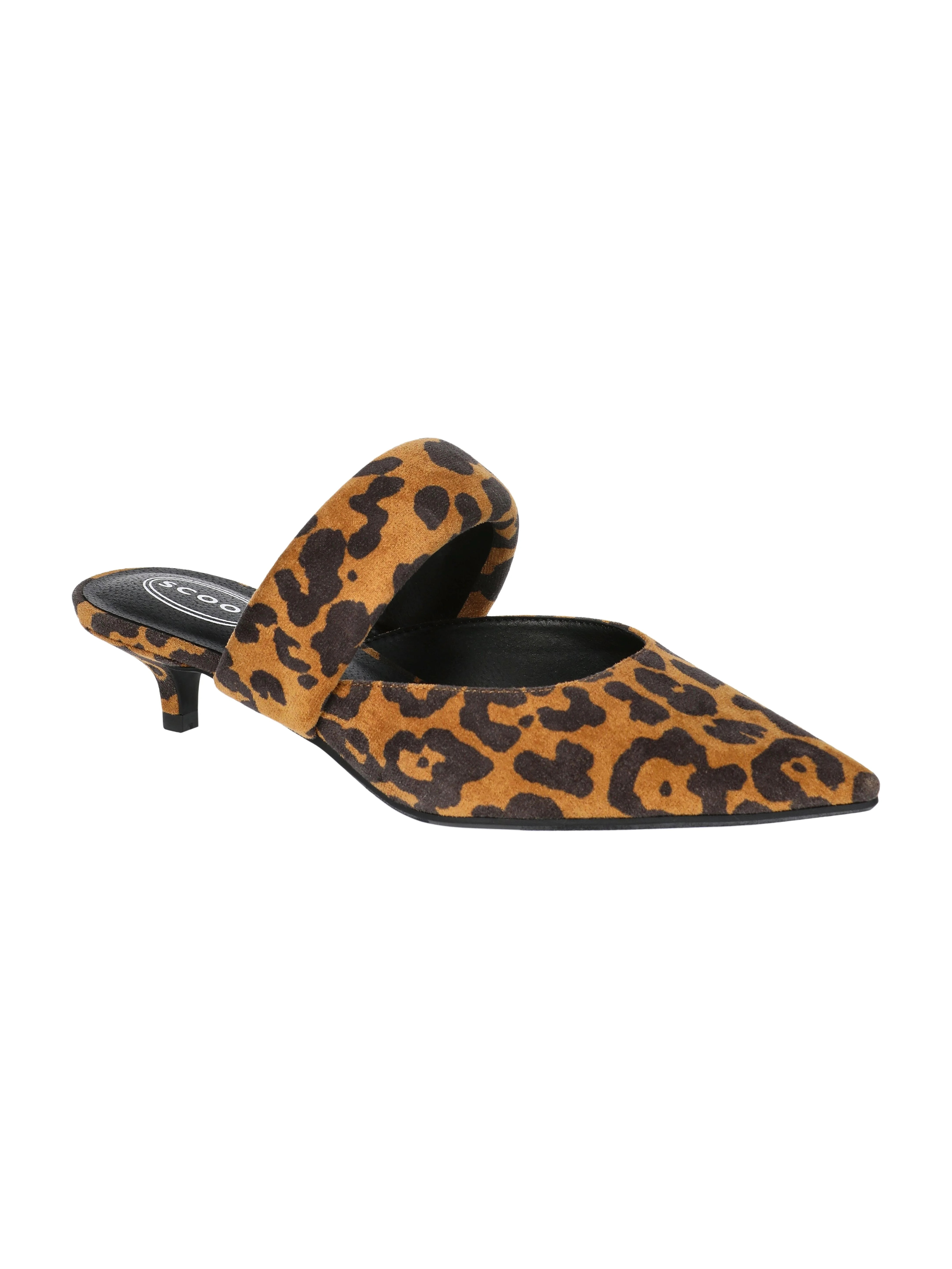 Scoop Women's Pointed Toe Kitten Heel Mary Jane Mules | Walmart (US)